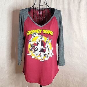 LOONEY TUNES Characters Women's Graphic Shirt Large